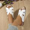 Mode 2025 Neue Damen Hausschuhe Sommer Dicke Sohle Freizeitschuhe Trend Rutschfeste Hausschuhe Sommer Plateau-Sandalen Outdoor Pantoletten Damen