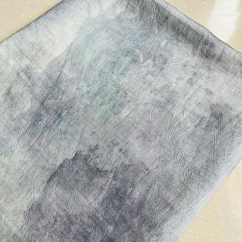 

1M Chinese Style Dyeing Jacquard Digital Print Fabric For Sewing Hanfu Dress Cheongsam Qipao Handmade Clothes 100x150cm