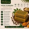Neem Turmeric Handmade Soap | Goat Milk & Glycerin Bath Bar | Neem & Turmeric Soap for Acne-Prone Skin | Gentle Daily Cleansing | Handmade Natura