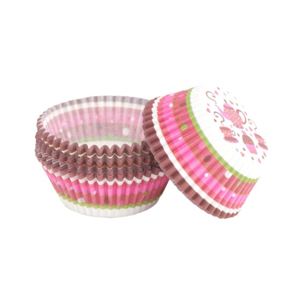 100pcs Colorful Cupcake Liners Greaseproof Paper Standard Size Baking Cups Food Grade Nonstick Molds Muffin Liners