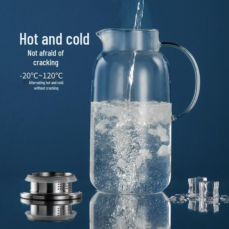 COOKER KING 2.5L High Borosilicate Heat-Resistant Glass Teapot