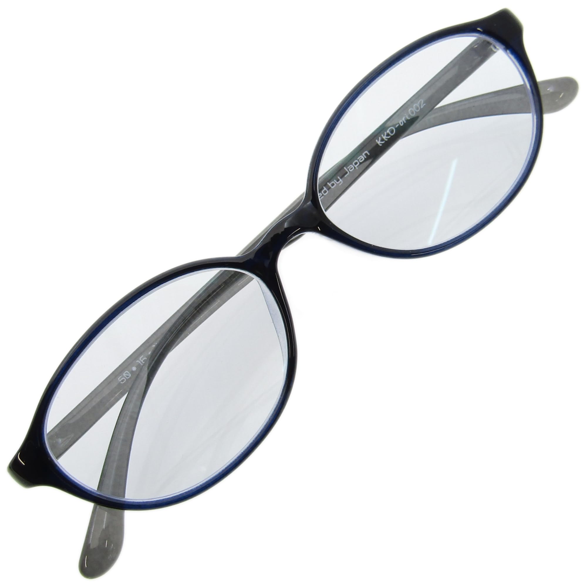 

KKD TR90 Oval HEV420 Yellow Light Filter Glasses for Desk and Night Bi-Contrast & Work, Driving, Driving, ori-002 (Navy/Gray)