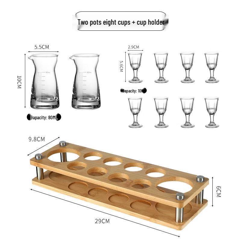 Qiuqiao Gold Rim Baijiu Decanter Set