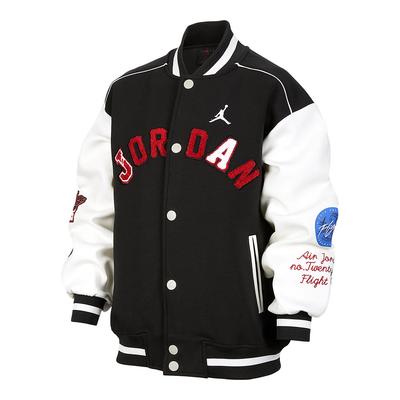 Jacket Stand Collar Stylish Simple Long Sleeve Black Men Jackets IF3746-010