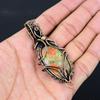 Unakite Gemstone Pure Copper Wire Wrapped Handmade Pendant Jewelry Gift For Her