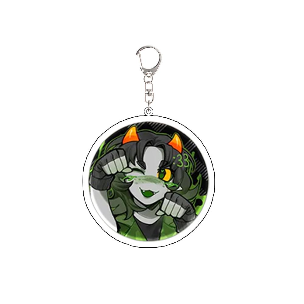 

Game Tavros Nitram Karkat Vantas Terezi Pyrope Equius Zahhak Sollux Captor Acrylic Keychain Pendant Valentines Day Festival Gift