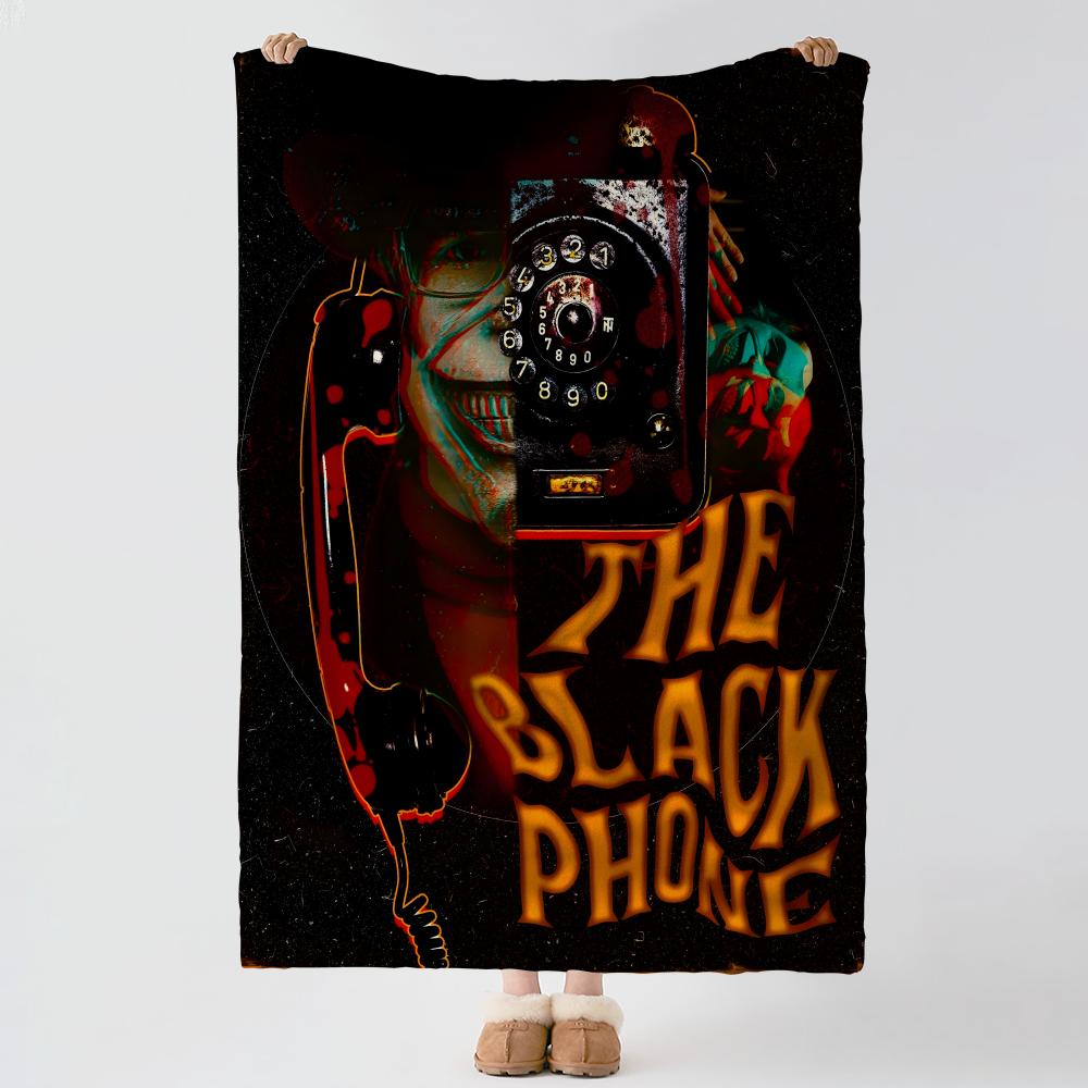 movie T-The Black Phone-E Throw Thick Comfort Flannel Quilt, Multi-scene Use Indoor Outdoor Daily Nap
