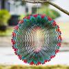 10 Stile 3D Dynamischer Rotierender Windspiel Metall 10cm Regenbogen Tunnel-Stil Windrad Bunter Libellen