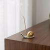 Lovely Mini Snail Incense Holder Metal Sandalwood Line Stick Incense Burners Small Desk Home Decor Ornaments