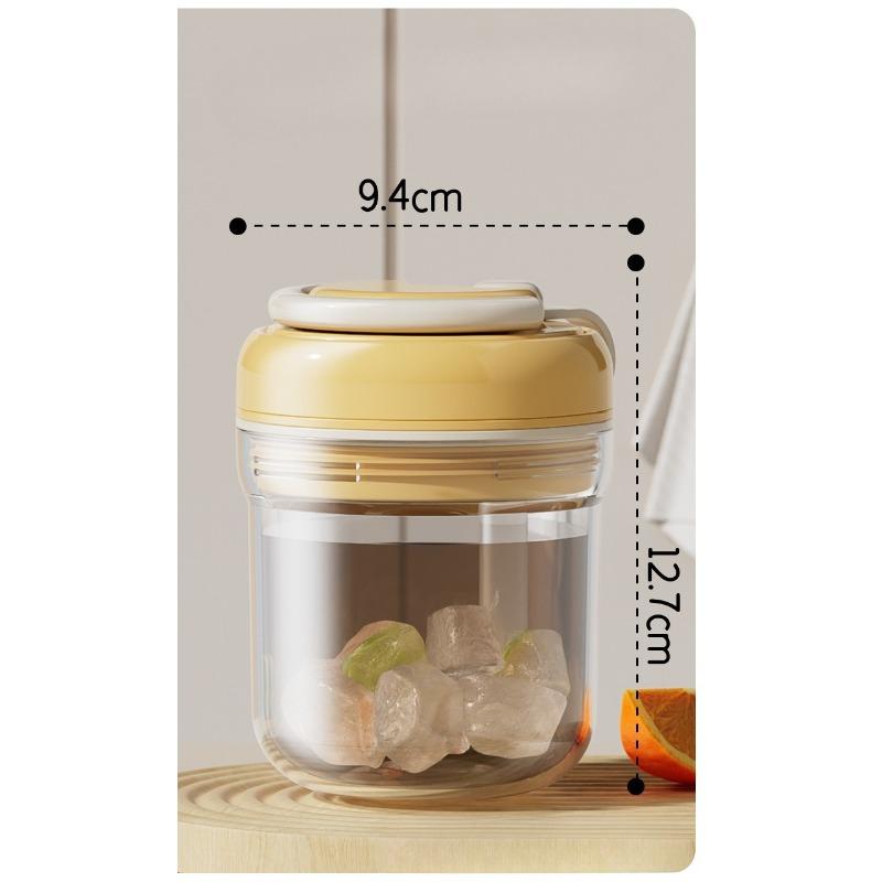 

Three-in-One Ice Box Water Bottle, Ice Cube Mold Companion Cup, Water Bottle with Ice Box, Pressed Food Grade Ice Cup 380ml оранжевый