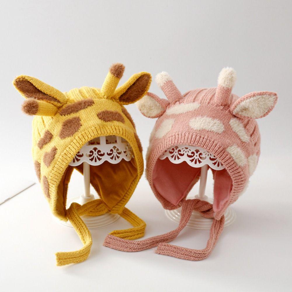 Katoenen Cartoon Babyhoed Winddichte Meisjes Oorbescherming Cap Modieuze Baby Cap Winter