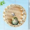 Multifunctional Chew Resistant Wood Perch for Parrots Cage Toy Cage Mount Swing Bed For Stress Relief And Play
