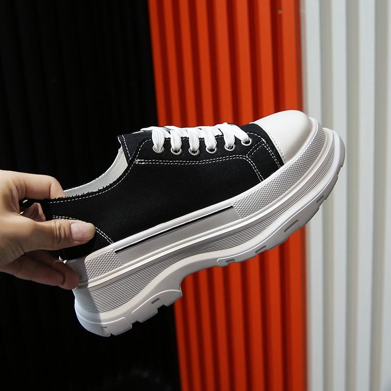 

Женские кроссовки на платформе, женская повседневная обувь, женская парусиновая обувь, теннисные женские прогулочные кроссовки на толстой подошве со шнуровкой D111 37