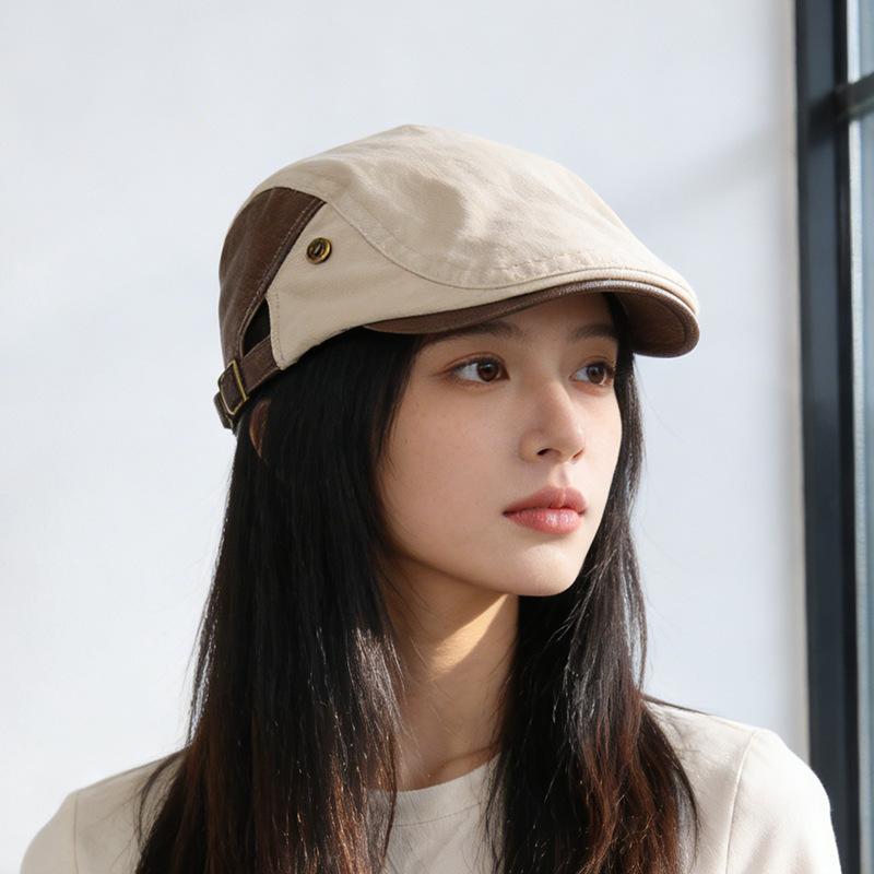 

Versatile, small face, anti-wearing beret, big head circumference, duck tongue, newsboy hat M（56-58cm）