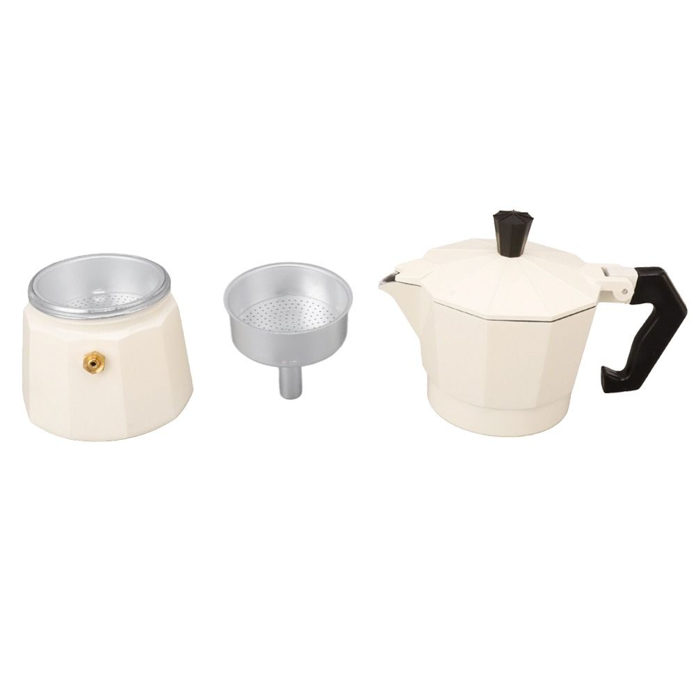 Aluminum Alloy Moka Coffee Maker 6 Cup Capacity Italian Coffee Maker Stovetop Moka Pot  Kitchen DIY