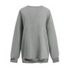 Women's Fashion Color Round Neck Long Sleeve Loose Pullover Sweatshirt Top