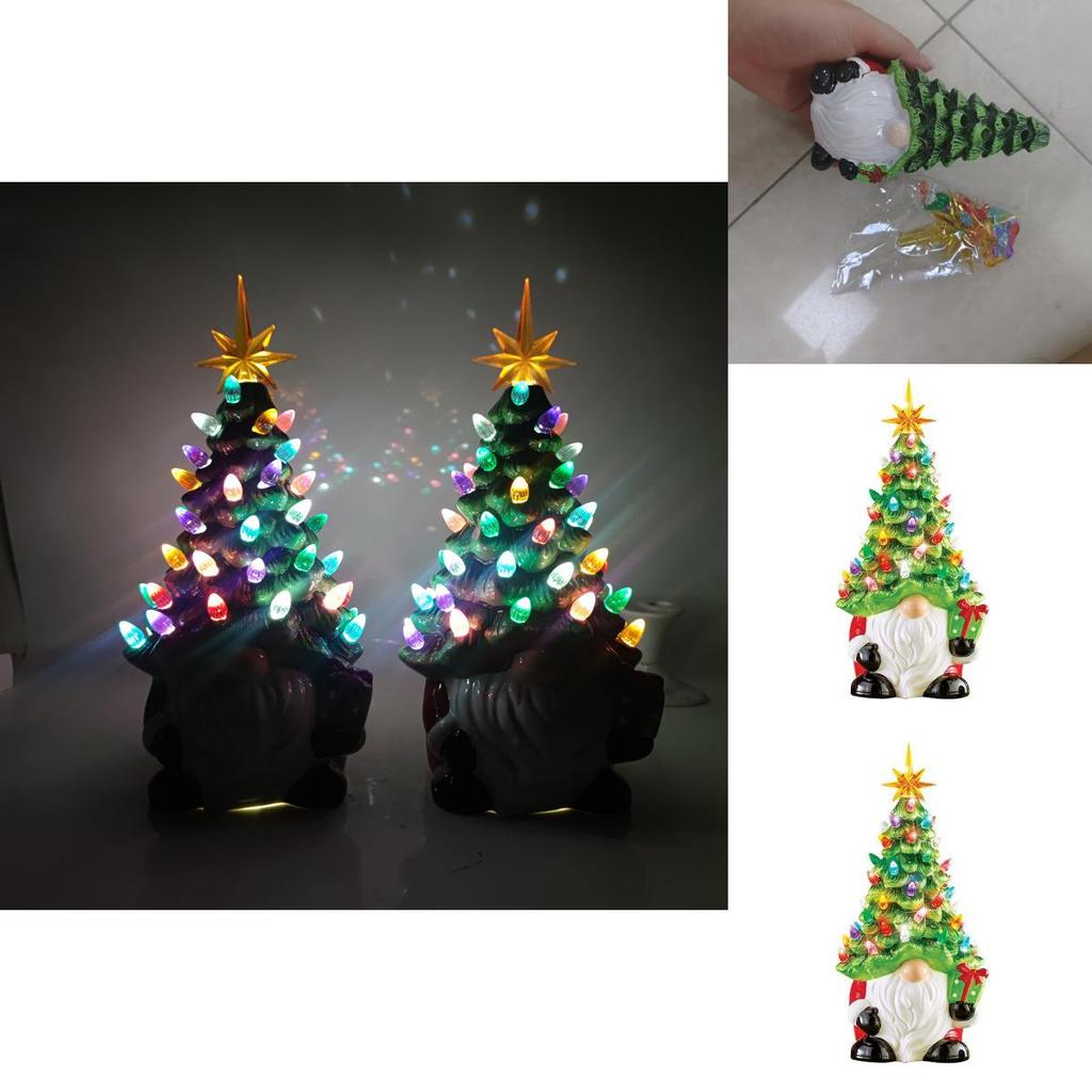 Christmas Gnomes Decorations With Led Lighting For Holiday Home Decor