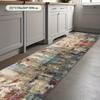 1Pcs Abstract Print Plush Non-Slip Washable Area Rug Runner for Living Room, Bedroom, Bedside & Home