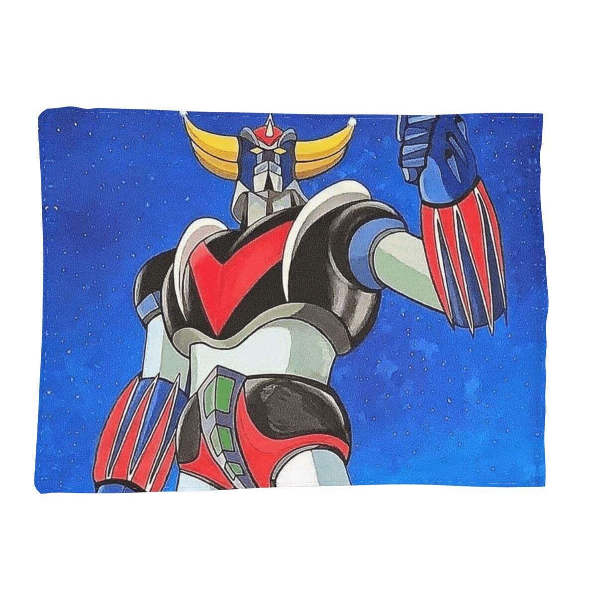 UFO Robot Goldorak Grendizer Anime Mechanical Warrior Blanket Soft Flannel Throw Blanket Bedding for Bed Living room Home Couch 80x120cm