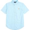 Polo Freizeithemd SS26 Pony-Logo gestickt Kariertes Baumwoll-Kurzarm Kinderhemden 323939179-501