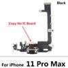 Nuovo Per iPhone 11 Pro 11Pro Max Porta di Ricarica USB Microfono Cavo Flessibile Scheda Connettore Dock Parti di Ricambio