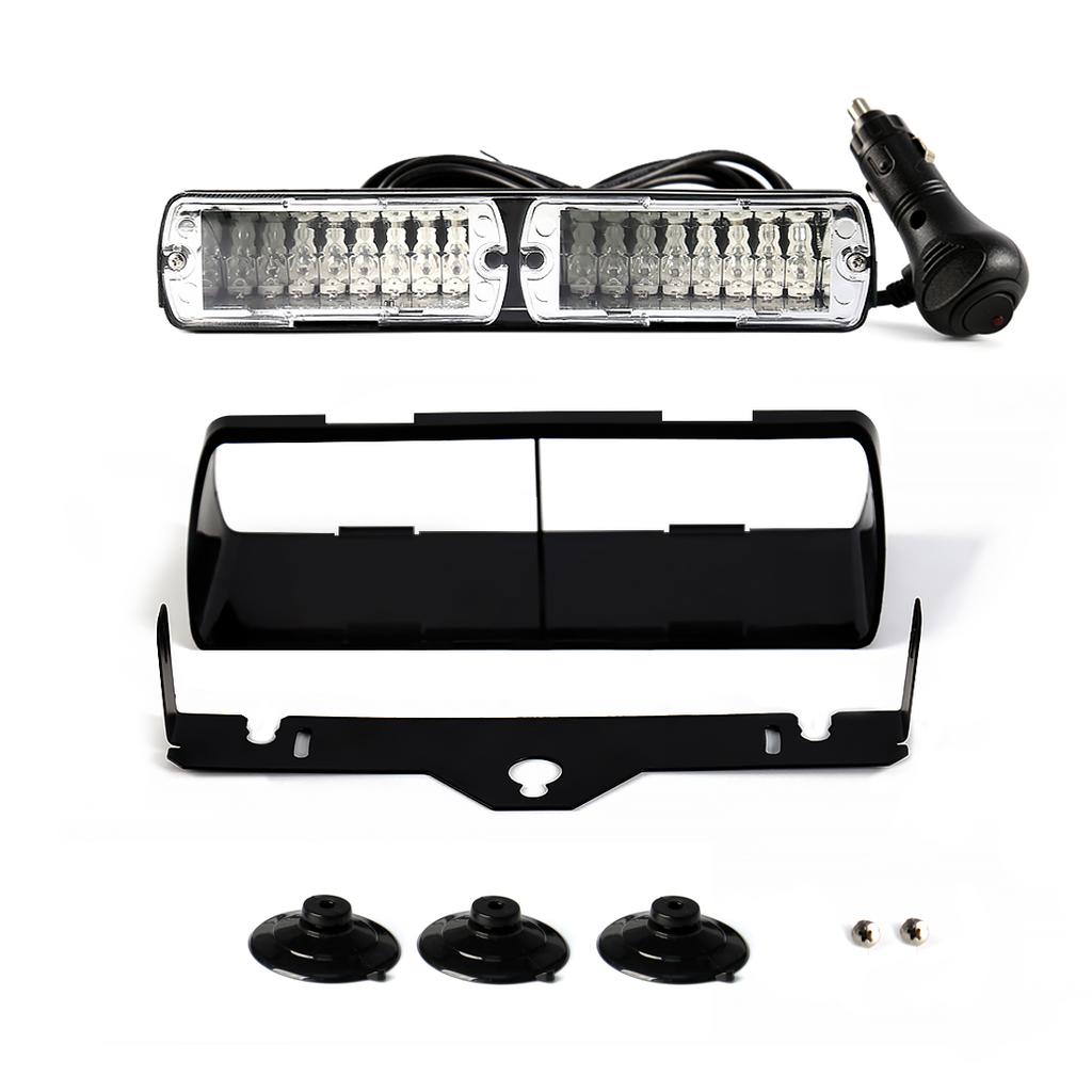 16 LED Strobe Signal Notfall Windschutzscheibe Warnleuchte Rot Blau Gelb Bernstein Weiß Grün Auto Auto Zubehör