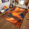 Vibrant Abstract Art Rug for Stylish Decor Suitable for use as an anti-slip game mat for living room and bedroom sofas