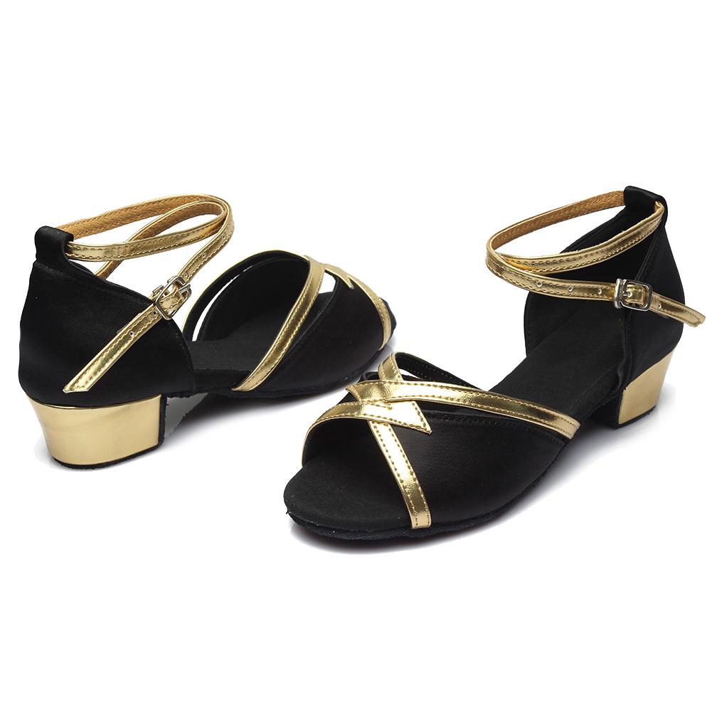 Damen-Ballsaal-Tanzschuhe, lateinamerikanische Tango-Salsa-Schuhe, niedrige Absätze, 3,5 cm