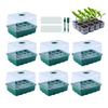 7pcs Seedling Starter Trays Set 84 Seedling Grids Propagation Trays With Humidity Dome Seedling Propagation Cells With Cover