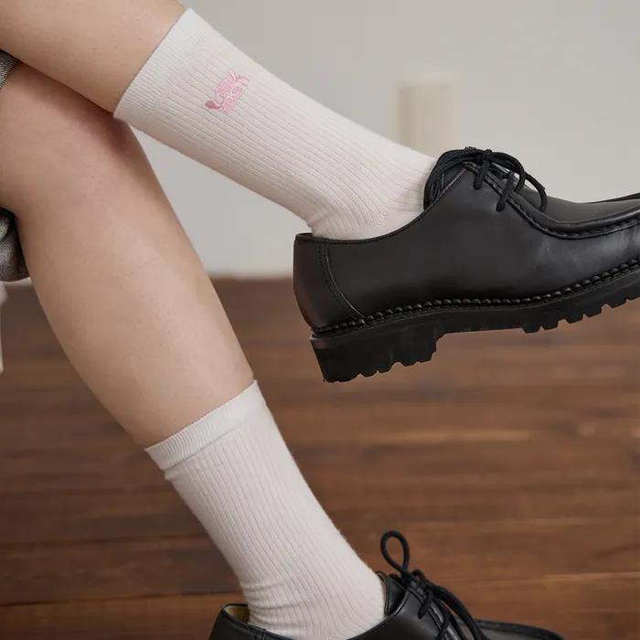 YK Logo Socks Pink
