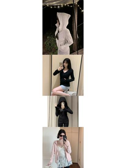 Women's Fashion Hooded Cropped Sweatshirt: Slimming Bodycon Short Top, Versatile Couple's Dopamine Style.