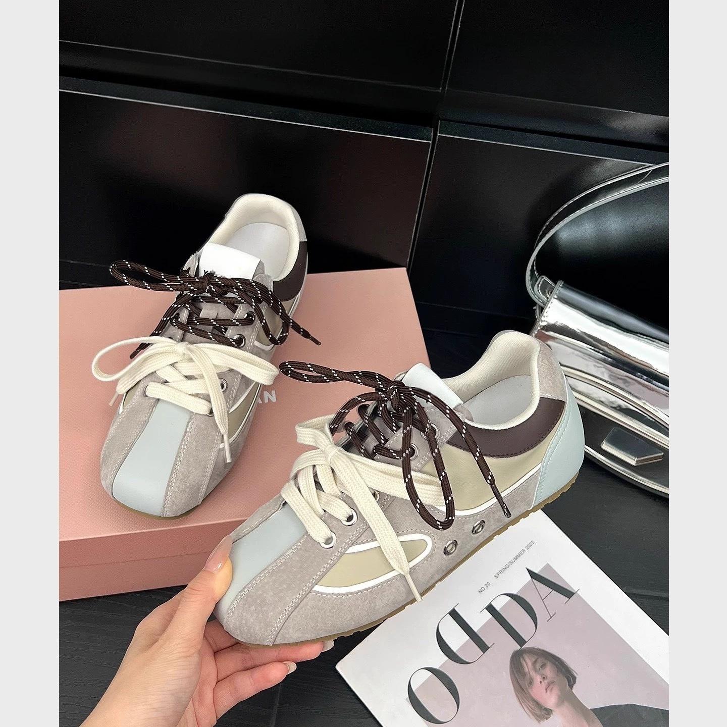 

Leather inner height increase casual pair of shoelaces women s summer new lightweight and versatile fashion sneakers 40