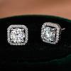 Luxury 0.5/1CT Moissanite Earring 925 Sterling Sliver  Earring for Women Wedding Engagement Fine Jewelry
