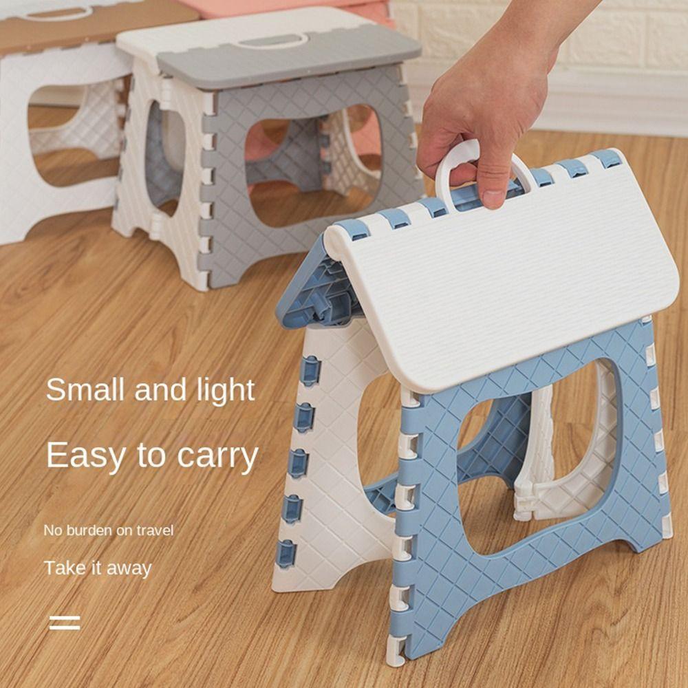 

Lightweight Small Benches Handheld Footstool Multi Purpose Foldable Stool Garden