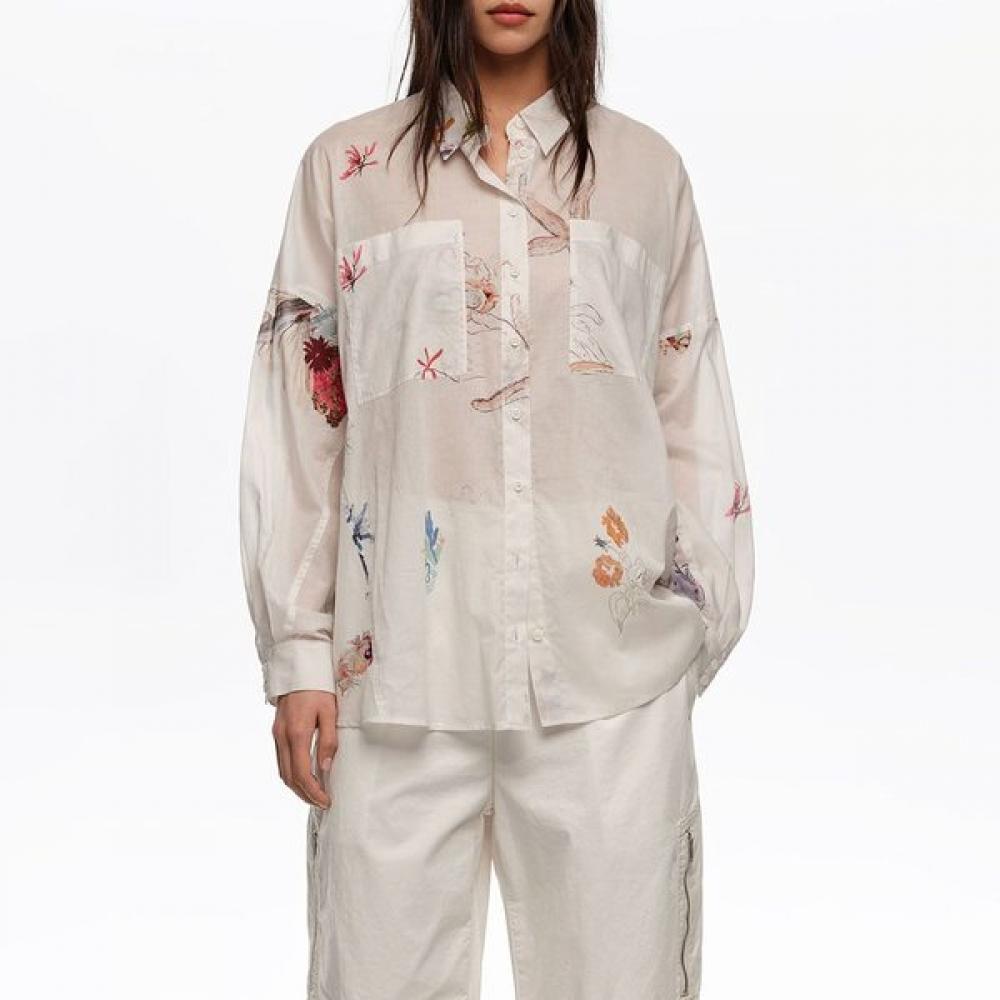 

Bimba Y Lola Oversized Shirt White B265awb009whb White/S