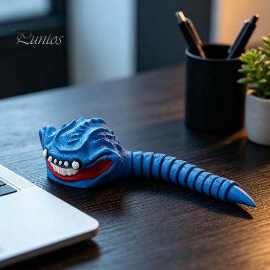 Flexible Articulated Monsters 3D Printed Sea Ornament, Action Figure, Fantasy Collectible Model Deep Creature Statue for Desk Decor And Display