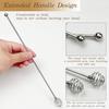 Stainless Steel Spiral Honey & Jam Stirring Stick with Long Handle - Creative Bar Tool & Cocktail Shaker Spoon