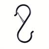 5PCS Hanging Heavy Duty S Hooks with Safety Buckle Design for Clothes Towel Plants Home Kitchen Door Closet Garden Storage