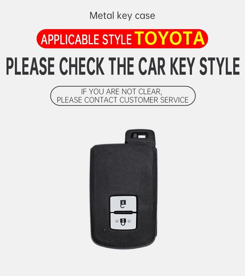2026 Caldo Per Copricerchi Toyota Lega di Zinco Custodia Chiave Auto Copertura Guscio Protettivo Per Toyota Auris Camry RAV4 Avalon Yaris Verso 2012