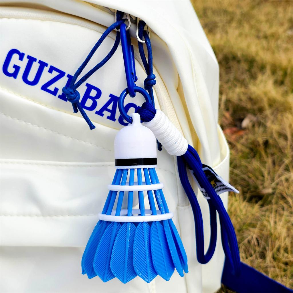 3D printed rainbow badminton pendant, outdoor sports bag pendant, badminton enthusiast gift