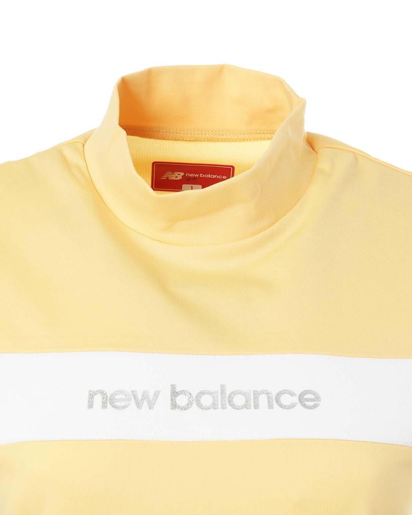 Golf Short Sleeve Mock Neck Shirt Border 0 [New Balance] Women's (Stretchy/Logo Pattern) / 012-5166501 150_Orange [S]