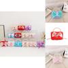Charming Little Girls Shoulder Bag Adorable Bow Fashionable Chain Handle Purse