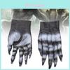 Realistische blutige Zombie-Handschuhe Halloween Cosplay Gruselige Party-Requisiten Gelb Latex