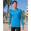 CHARMLEAKS Mens UPF 50+ Long Sleeve Rash Vest Quick Dry Rash Guards Surfing Swim Shirt