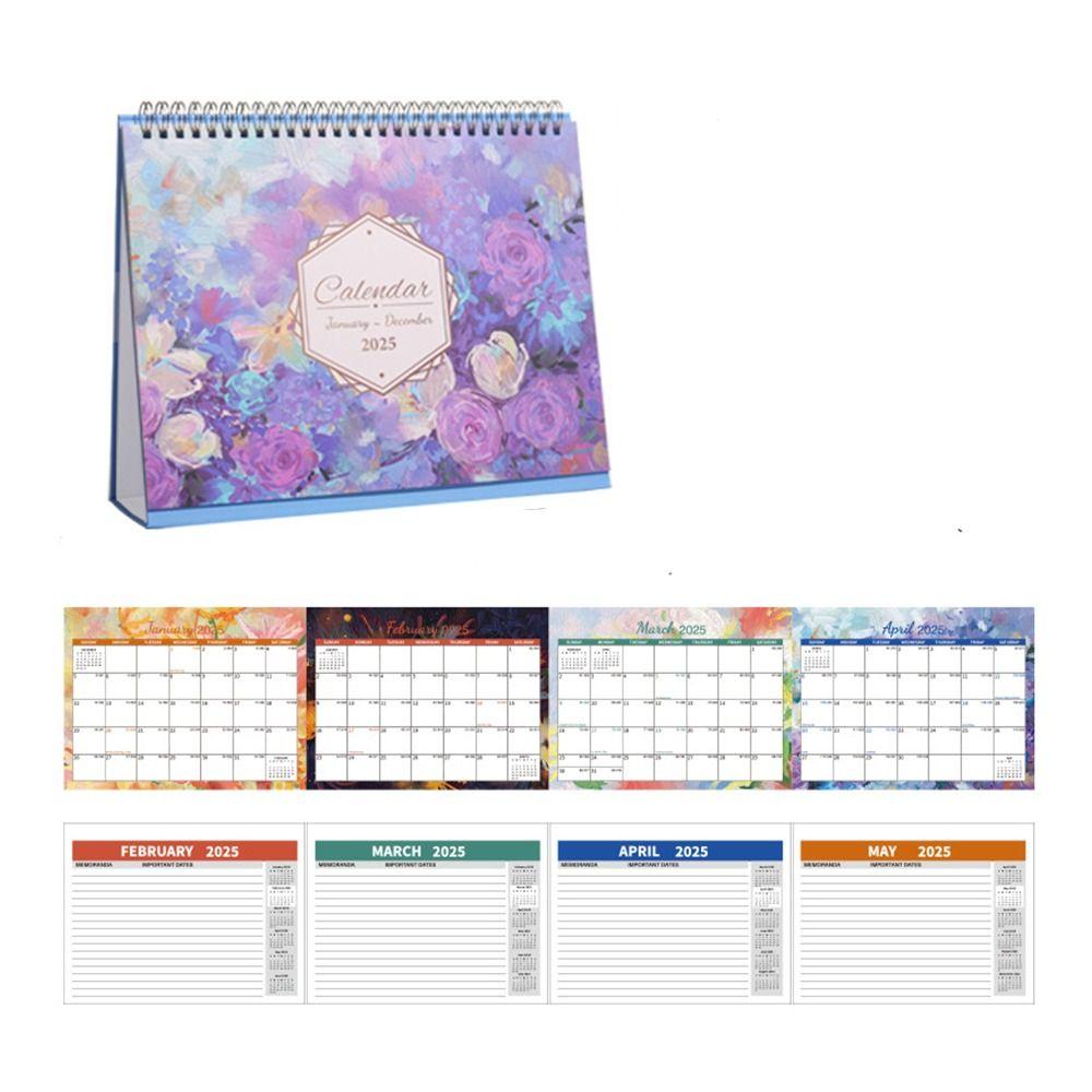 Countdown English  Desk Calendar Efficient Scheduling Table  Planner Calendar  Office Supplies