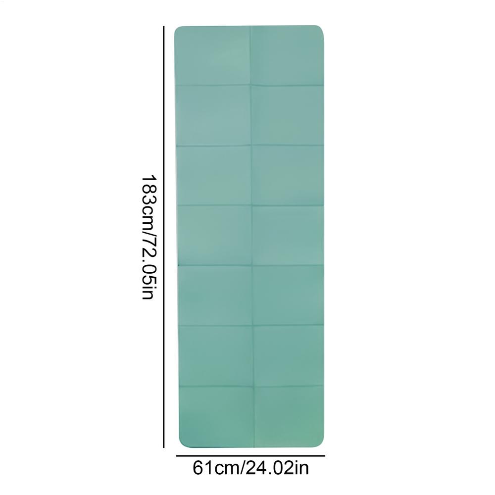 1 Piece TPE Foldable Yoga Mat, Durable, High Quality Non-slip, Wear-resistant, Lightweight, Solid Color Design