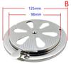 95/125 mm Nastavitelná mřížka ventilačního otvoru Kulaté potrubí Ventilační mřížky Kryt Gril BBQ Odtahový ventilátor Sporák