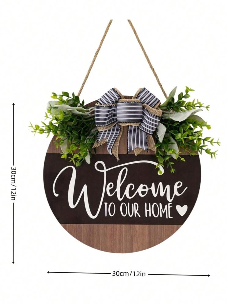 1pc Farmhouse front door decor, housewarming gifts, Home outdoors indoors, Handcrafted 12-inch front door welcome wreath