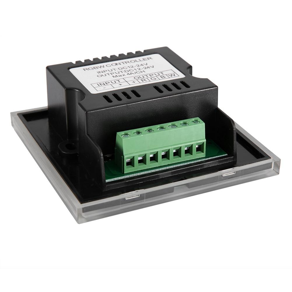 Wall Mounted Colorful RGBW LED Touch Panel Controller Dimmer Switch for LED Strip Light