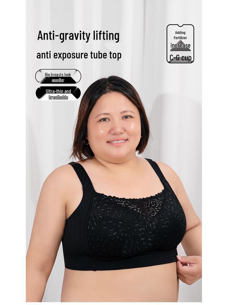 Plus Size Full Coverage Minimizer Bra with Side Support for Large Busts